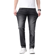 Fliwos Herren modische Jeans mit hohem Stretch und geradem Bein