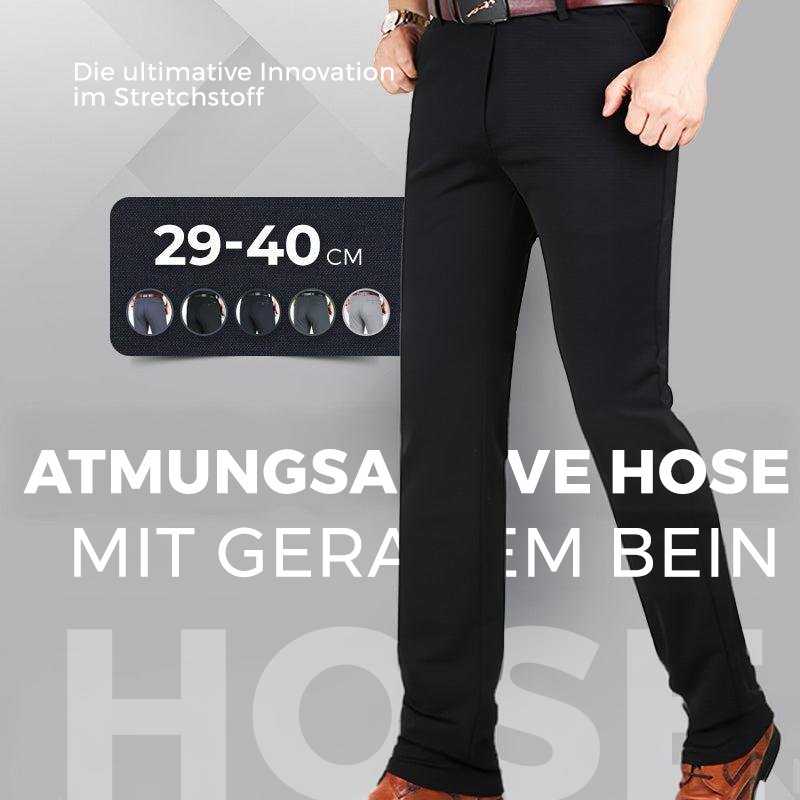 Fliwos Herren atmungsaktive, dehnbare und bügelfreie Sommerhose