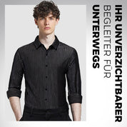 Herbstneuheiten im Verkauf🎉Fliwos® Atmungsaktives, knitterfreies Streifenhemd für Herren