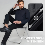 Fliwos Herren atmungsaktive, dehnbare und bügelfreie Sommerhose