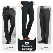 Fliwos Herren atmungsaktive, dehnbare und bügelfreie Sommerhose