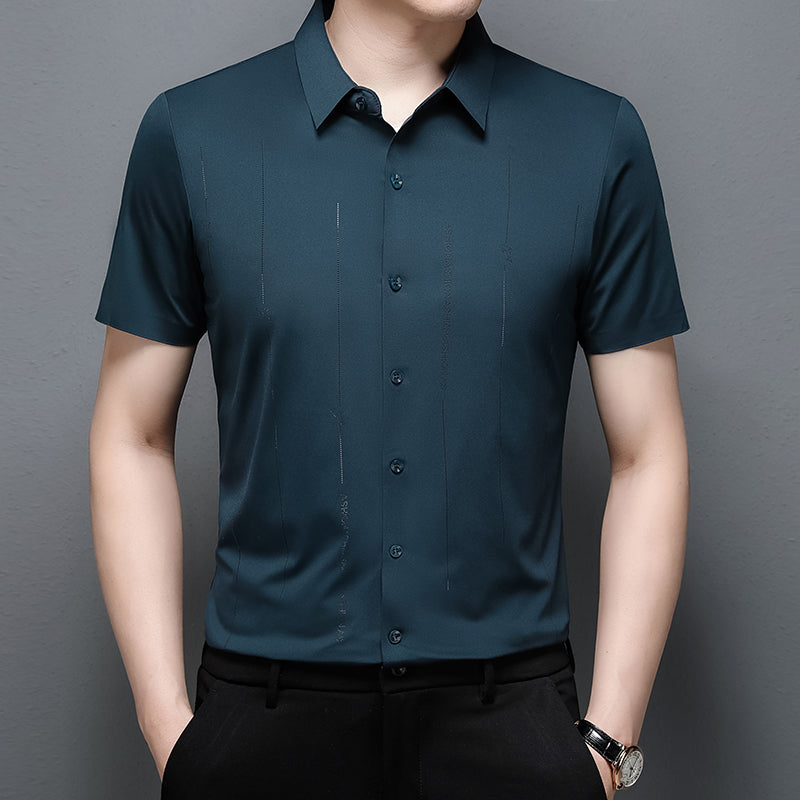 🔥Fliwos® Casual men's business high elastic non-iron shirt