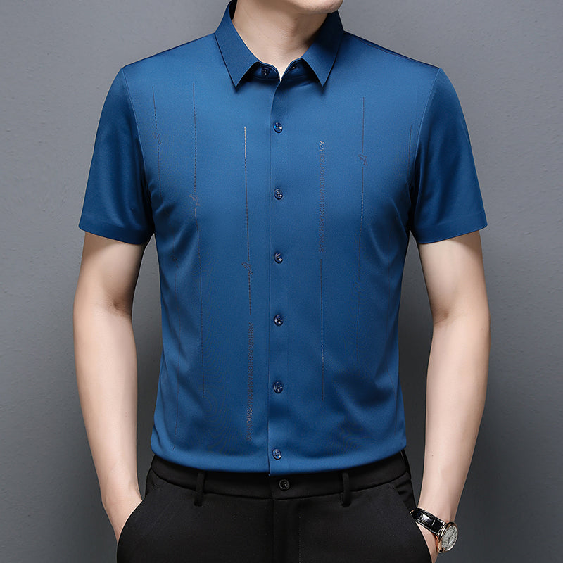 🔥Fliwos® Casual men's business high elastic non-iron shirt