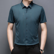 🔥Fliwos® Casual men's business high elastic non-iron shirt