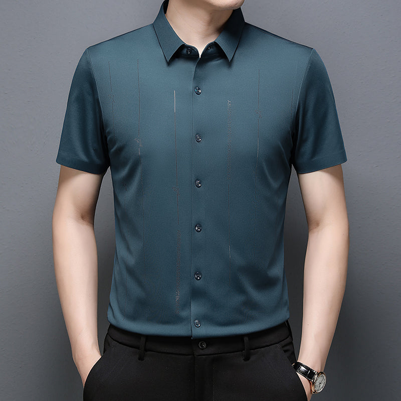 🔥Fliwos® Casual men's business high elastic non-iron shirt