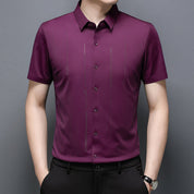 🔥Fliwos® Casual men's business high elastic non-iron shirt