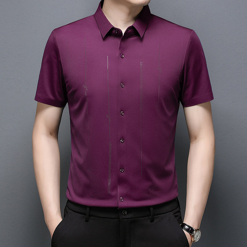 🔥Fliwos® Casual men's business high elastic non-iron shirt
