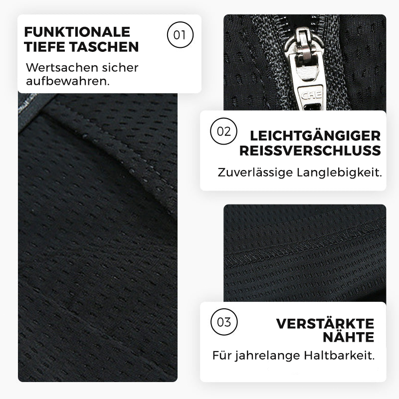 Fliwos Herren atmungsaktive, dehnbare und bügelfreie Sommerhose