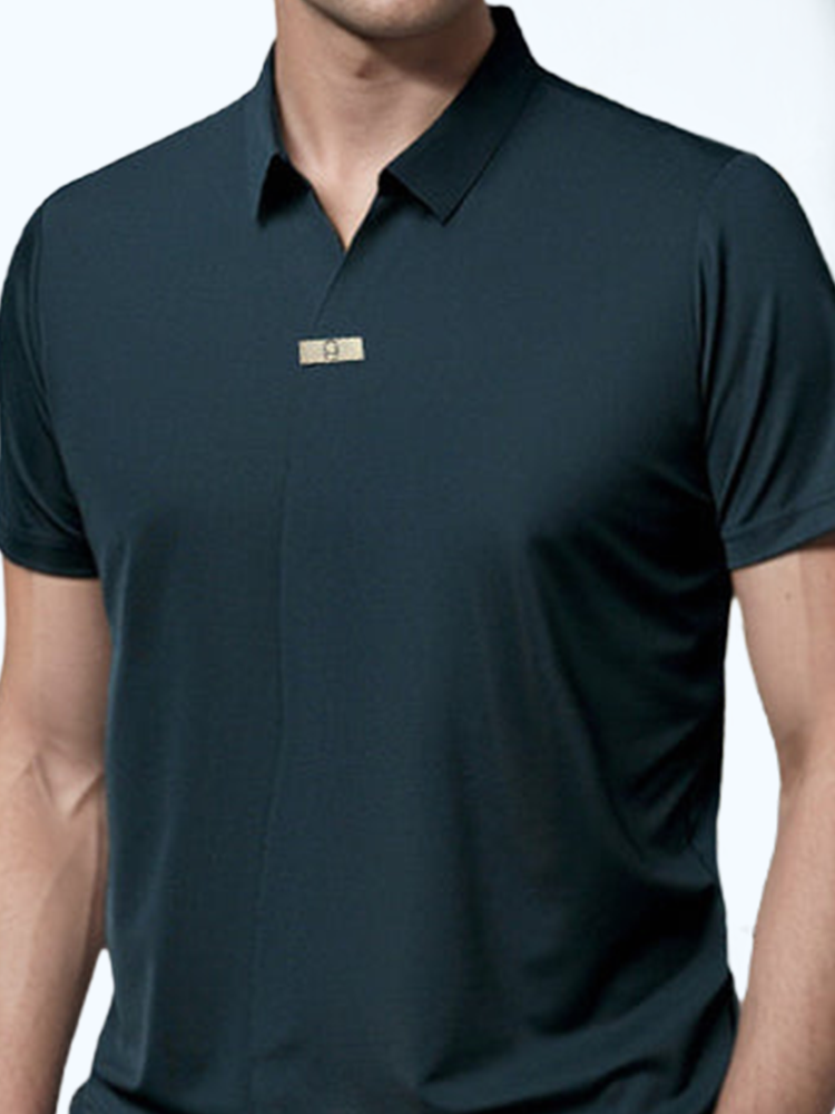 👑Fliwos Atmungsaktives Freizeit-Poloshirt für Herren