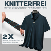👑Fliwos Atmungsaktives Freizeit-Poloshirt für Herren