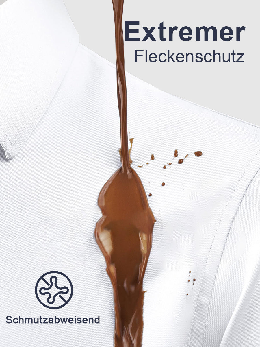 👑 Fliwos Bügelfreies Stretch-Hemd für Herren mit 3-fach-Schutz