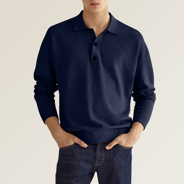 🔥Autumn Sale - 57% OFF🔥 --- Lässiges Langarmshirt mit Revers
