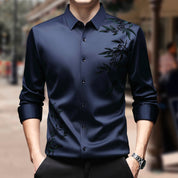 💥2025 HOT🔥Men's Thickened Print Lapel Button Down Shirts