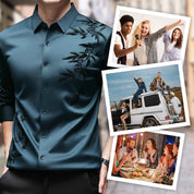 💥2025 HOT🔥Men's Thickened Print Lapel Button Down Shirts