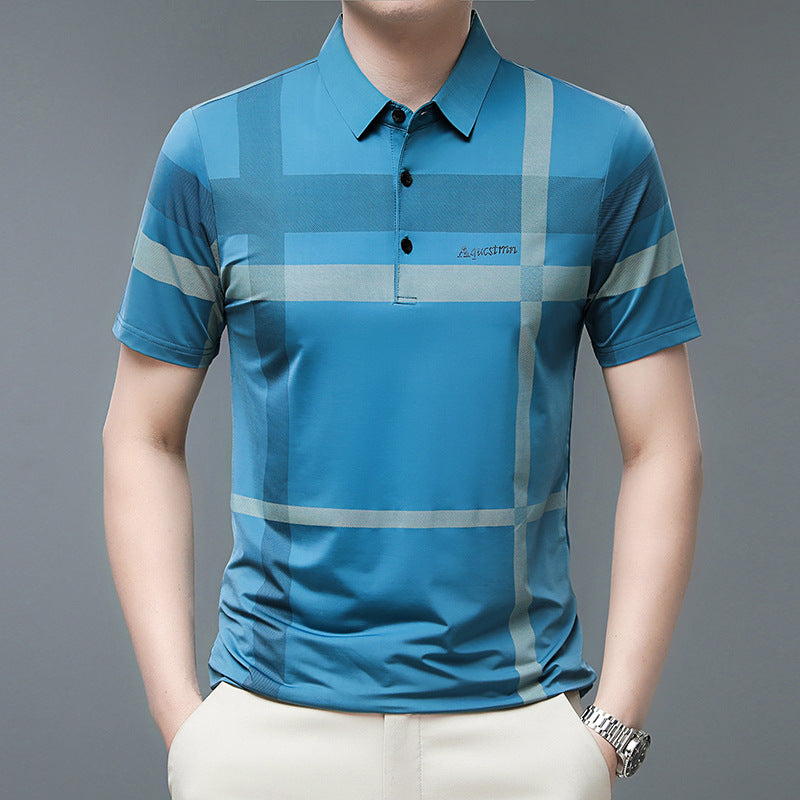 🌟Men's Striped Non-Iron Shirt Short Sleeve