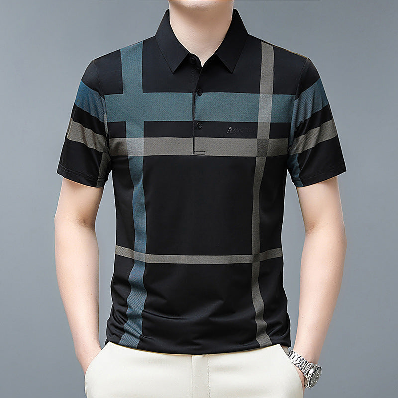 🌟Men's Striped Non-Iron Shirt Short Sleeve