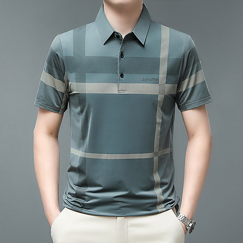 🌟Men's Striped Non-Iron Shirt Short Sleeve