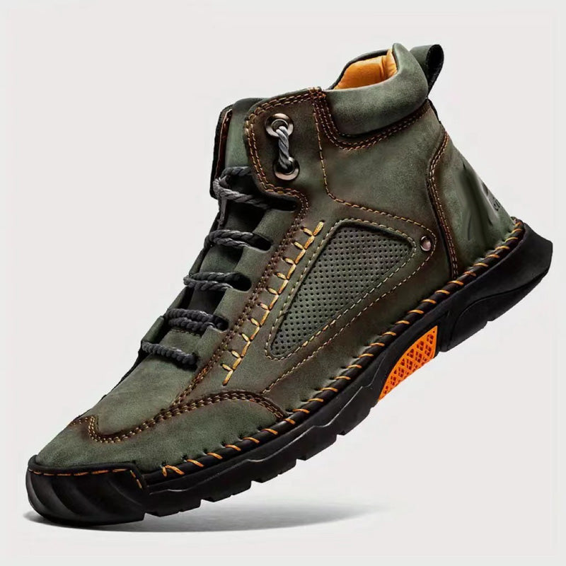 💥Stilvolle handgenähte Herrenstiefel mit flacher Sohle