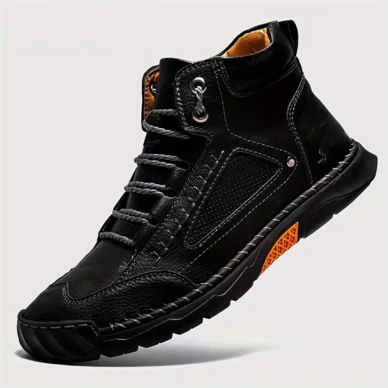 💥Stilvolle handgenähte Herrenstiefel mit flacher Sohle
