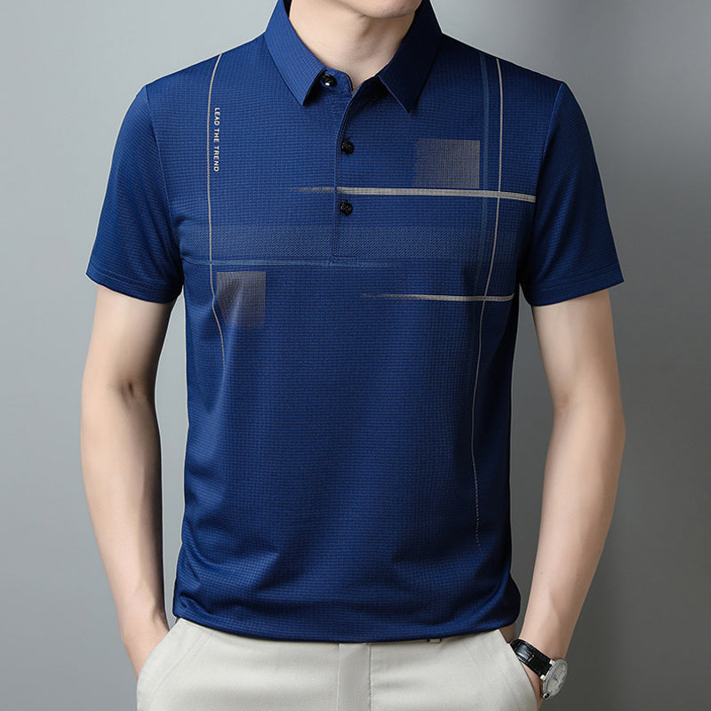 ⏳Summer Specials💥Men's Loose Cool Breathable Lapel T-Shirt