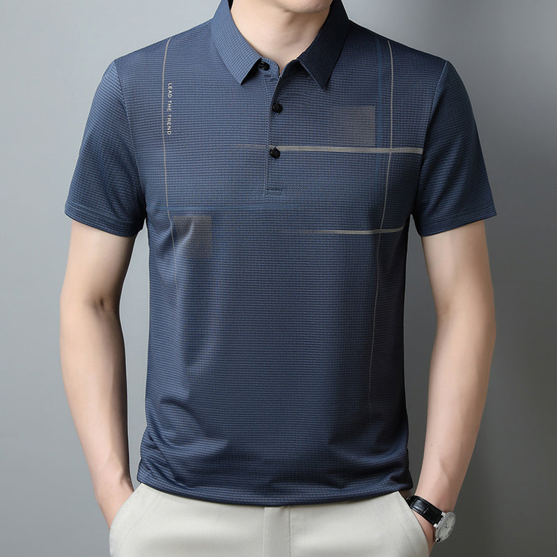 ⏳Summer Specials💥Men's Loose Cool Breathable Lapel T-Shirt
