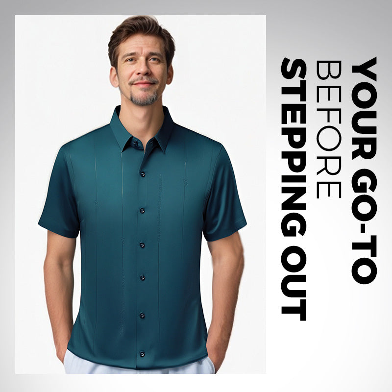 🔥Fliwos® Casual men's business high elastic non-iron shirt