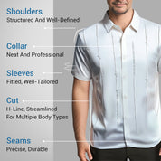 🔥Fliwos® Casual men's business high elastic non-iron shirt