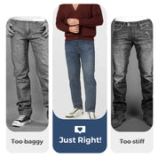 👑Fliwos Men's Fashion Stretch Straight-Leg Jeans