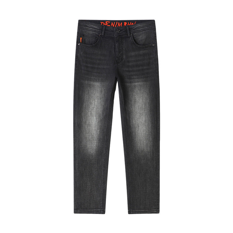 Fliwos Herren modische Jeans mit hohem Stretch und geradem Bein