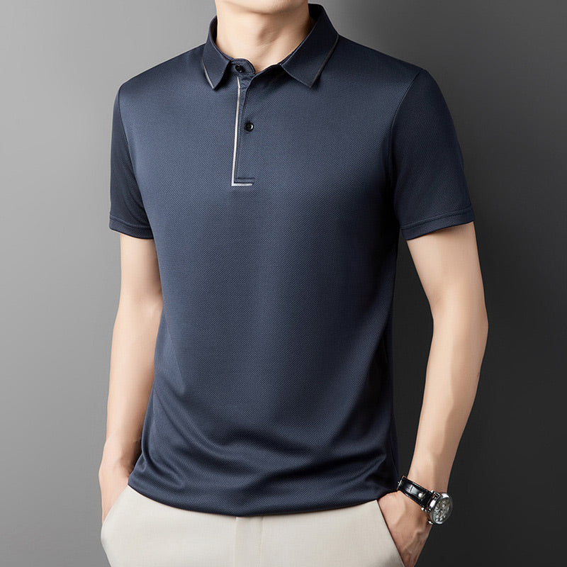 ✨2025 Neue Produkte auf dem Markt✨ Herren-Business-Freizeithemd mit Reverskragen aus Eis-Seide👚