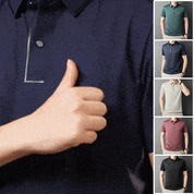 ✨2025 Neue Produkte auf dem Markt✨ Herren-Business-Freizeithemd mit Reverskragen aus Eis-Seide👚