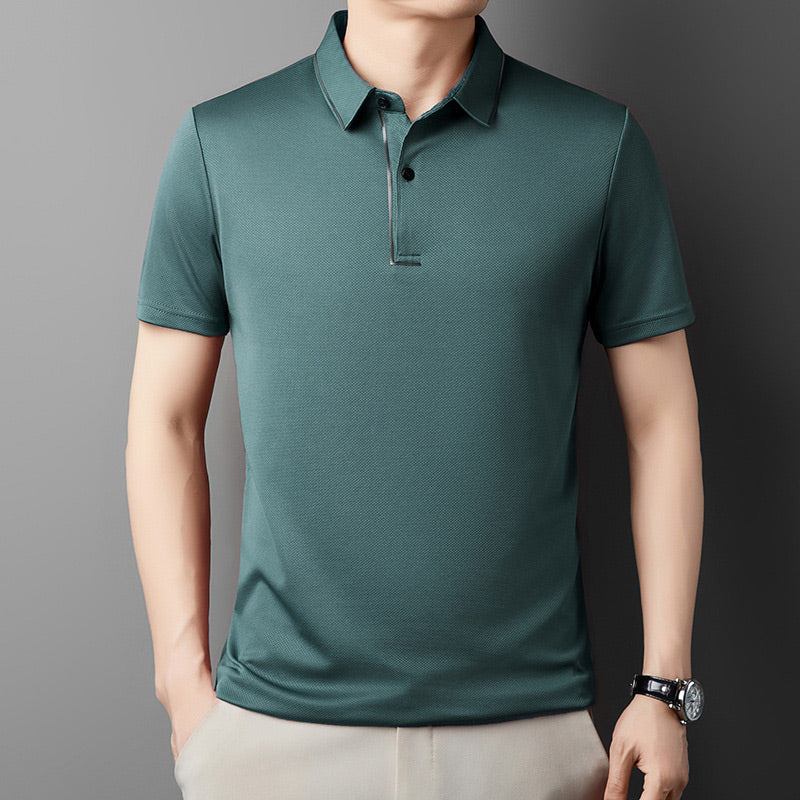✨2025 Neue Produkte auf dem Markt✨ Herren-Business-Freizeithemd mit Reverskragen aus Eis-Seide👚
