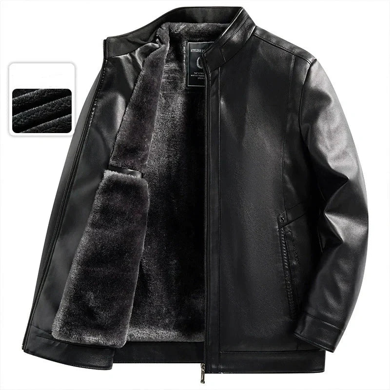 🌟Saisonale Sonderangebote👑Legere PU-Lederjacke für Herren
