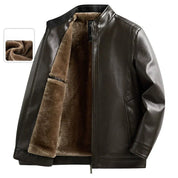 🌟Saisonale Sonderangebote👑Legere PU-Lederjacke für Herren