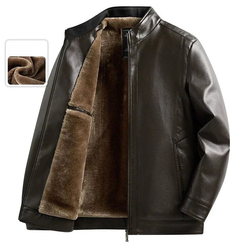 🌟Saisonale Sonderangebote👑Legere PU-Lederjacke für Herren