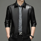 🌟Saisonale Sonderangebote👑Legere PU-Lederjacke für Herren