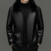 🌟Saisonale Sonderangebote👑Legere PU-Lederjacke für Herren