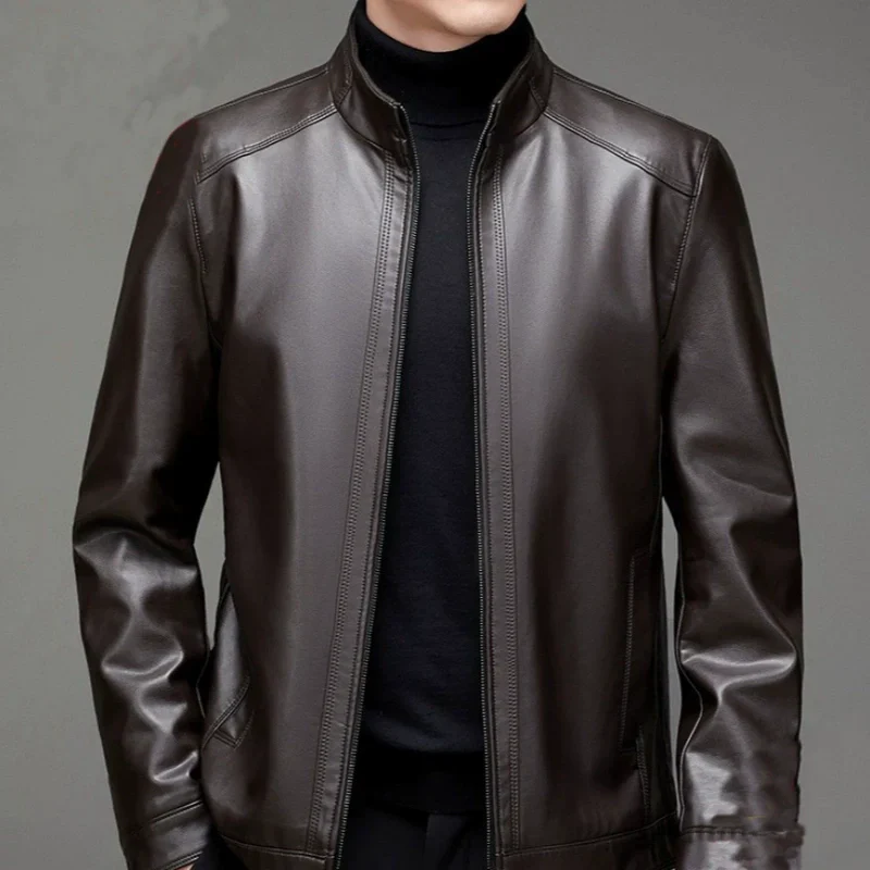 🌟Saisonale Sonderangebote👑Legere PU-Lederjacke für Herren