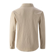 Men's Button Down Long Sleeve Linen Shirts