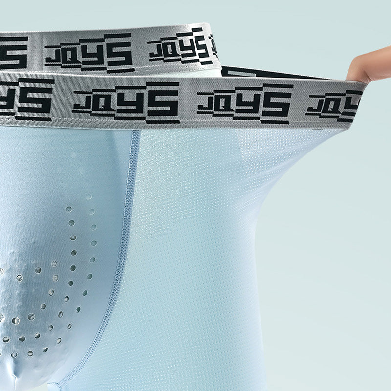 Herren leichte und atmungsaktive Boxershorts mit 3D-Vordertasche