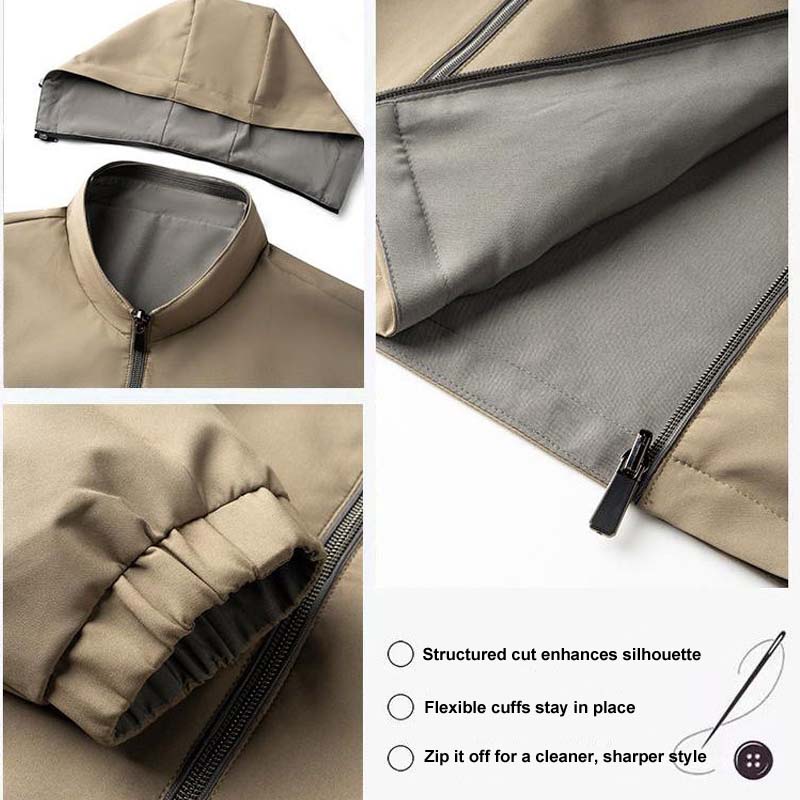 Kostenlose Lieferung✈️ – Leichte Freizeitjacke mit Reißverschluss für Herren