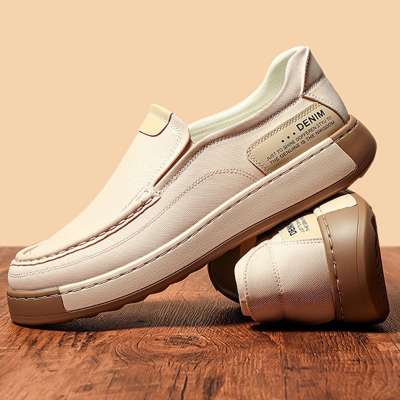 🌟Bequeme Herren-Slipper mit höhenverstärkendem Effekt, leicht an- und auszuziehen | Weiche Sohle