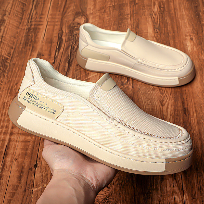🌟Bequeme Herren-Slipper mit höhenverstärkendem Effekt, leicht an- und auszuziehen | Weiche Sohle